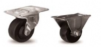 Black polypropylene casters